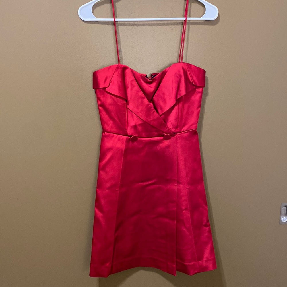 Red cocktail dress
